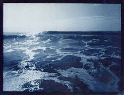 cyanotype on 100g surface gampi